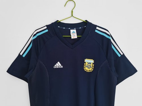 2002 Argentina Away Retro Soccer Jersey