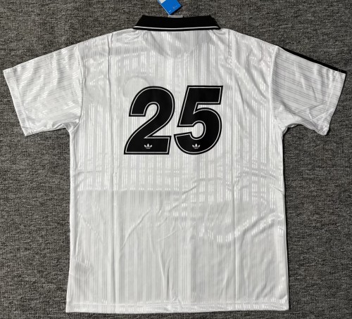 2025 AD Oasis Joint Edition #25 White Black Polo Short Sleeve
