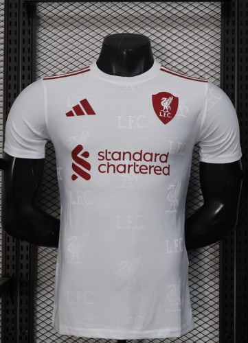 25-26 LIV White Special Edition Player Version Soccer Jersey