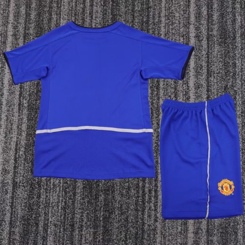 2002-2003 Man Utd Third Retro Kids Soccer Jersey