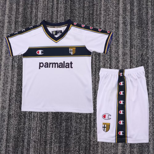 2002-2003 Parma Home Retro Kids Soccer Jersey