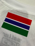 25-26 Gambia White Special Edition Player Version Soccer Jersey