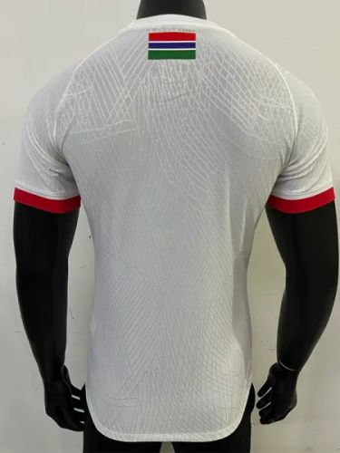 25-26 Gambia White Special Edition Player Version Soccer Jersey