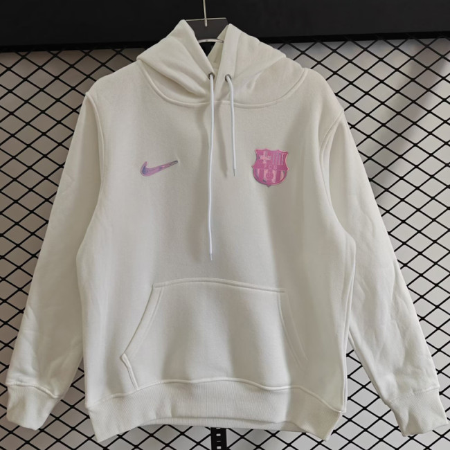 25-26 BAR White Hoody 白色(加绒)粉标