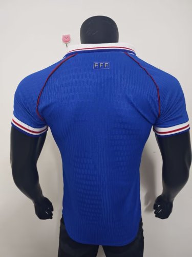 1998 France Home Player Version Retro Soccer Jersey*球员