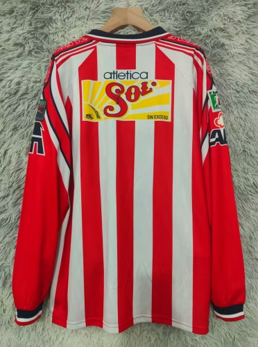 1998-1999 Chivas Home Long Sleeve Retro Soccer Jersey