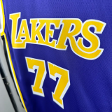 Lakers DONCIC #77 Blue Top Quality Hot Pressing NBA Jersey (Trapeze Edition) 飞人版