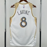 24-25 BULLS LAVINE #8 White City Edition Top Quality Hot Pressing NBA Jersey
