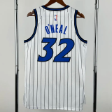 25-26 Magic O'NEAL #32 White Top Quality Hot Pressing NBA Jersey(条纹)