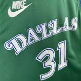 25-26 Dallas Mavericks THOMPSON #31 Green Retro Top Quality Hot Pressing NBA Jersey