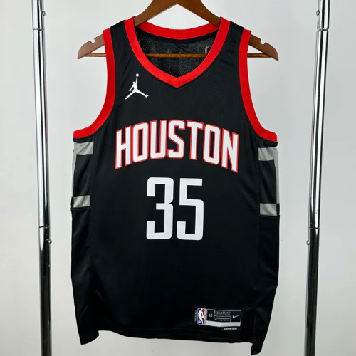 23-24 Rockets DURANT #35 Black Top Quality Hot Pressing NBA Jersey (Trapeze Edition)飞人版