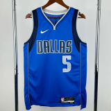 22-23 Dallas Mavericks RUSSELL #5 Blue Top Quality Hot Pressing NBA Jersey(V领)