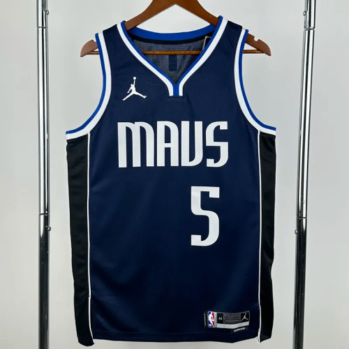22-23 Dallas Mavericks RUSSELL #5 Royal blue Top Quality Hot Pressing NBA Jersey (Trapeze Edition)飞人版