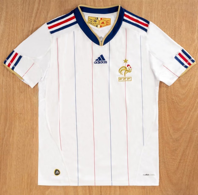 2010 France Away Retro Soccer Jersey