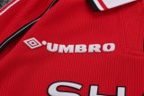 1998-1999 Man Utd Home Long sleeves Retro Kids Soccer Jersey