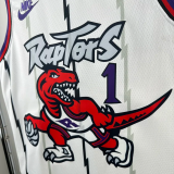 25-26 Raptors McGRADY #1 White Retro Top Quality Hot Pressing NBA Jersey