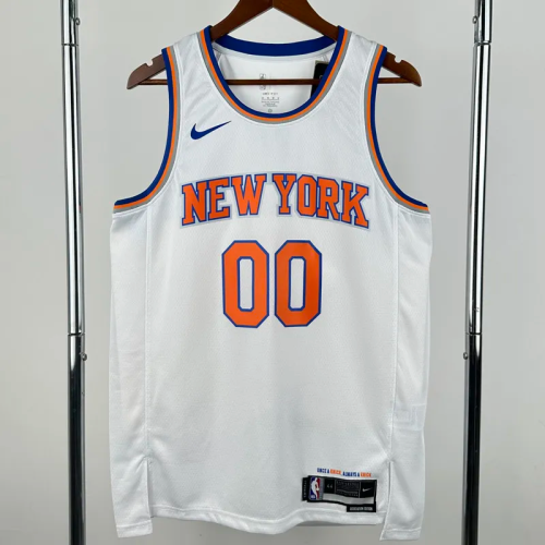 22-23 KNICKS CLARKSON #00 White Top Quality Hot Pressing NBA Jersey
