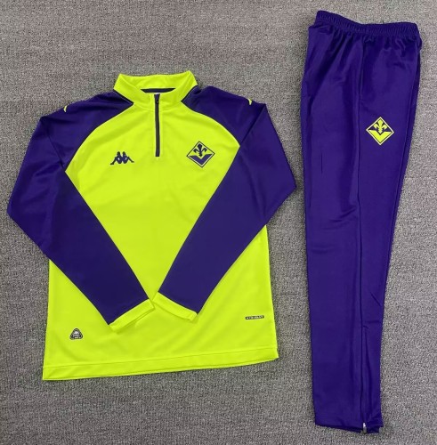 25-26 Fiorentina High Quality Half Pull Tracksuit