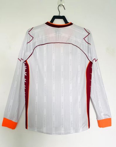 1999-2000 Roma Away Long Sleeve Retro Soccer Jersey