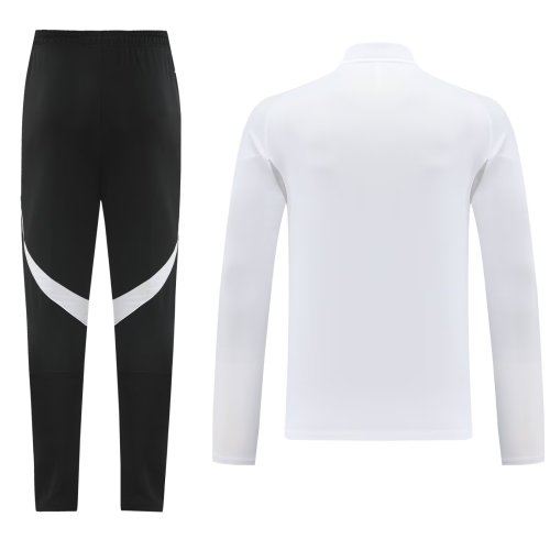 2025 AD White Half Pull Tracksuit