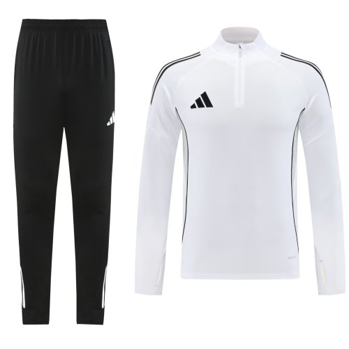 2025 AD White Half Pull Tracksuit
