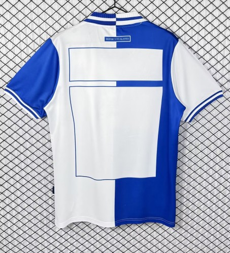 2000-2001 Alaves Home Retro Soccer Jersey