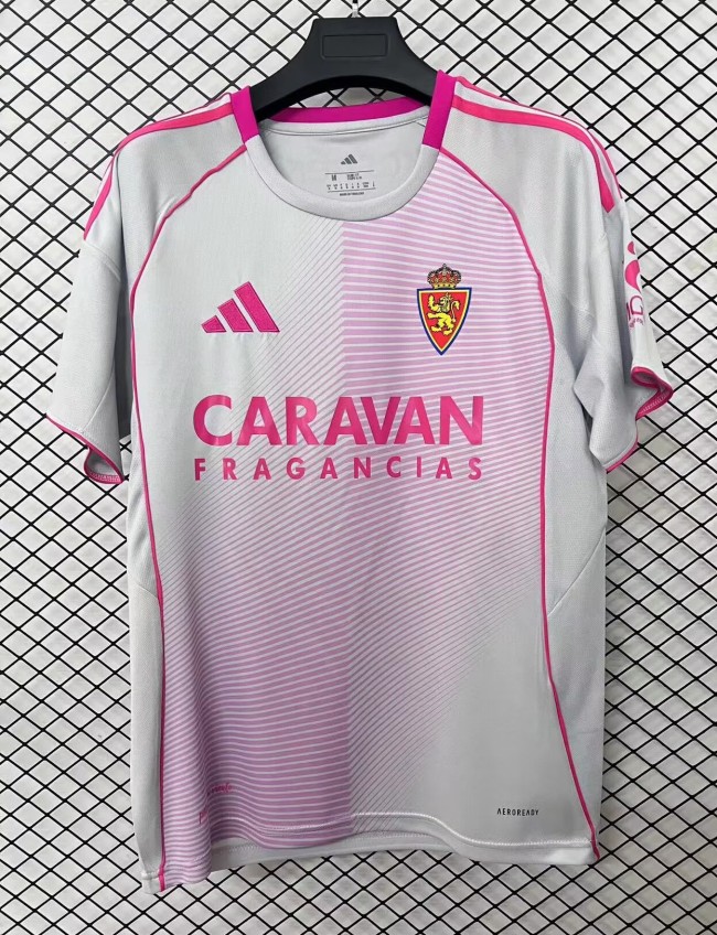 25-26 Zaragoza Pink Special Edition Fans Soccer Jersey