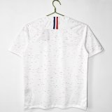 2018 France Away White Retro Soccer Jersey