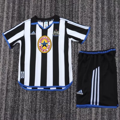 1999-2000 Newcastle Home Retro Kids Soccer Jersey