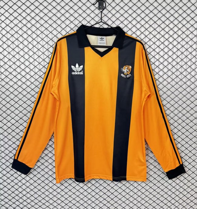 1981-1982 Hull City Home Long sleeves Retro Soccer Jersey
