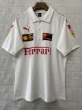 2025 F1 Ferrari New Pattern White Short Sleeve Racing Suit