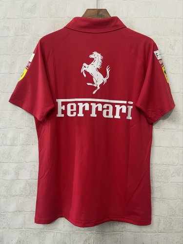 2025 F1 Ferrari New Pattern Red Short Sleeve Racing Suit