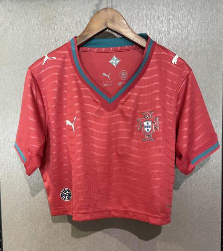 2026 Portugal Home Women Cheerleading Short-sleeved (女)