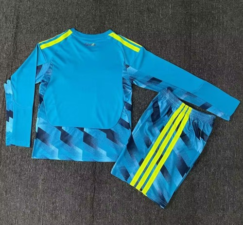 2026 Spain GoalKeeper Long Sleeve Kids Soccer Jersey (长袖)