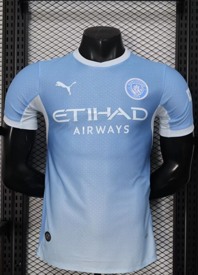 2026 Man City Home Player Version Soccer Jersey