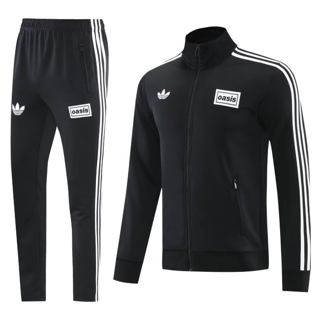 2025 AD Black Jacket Tracksuit 