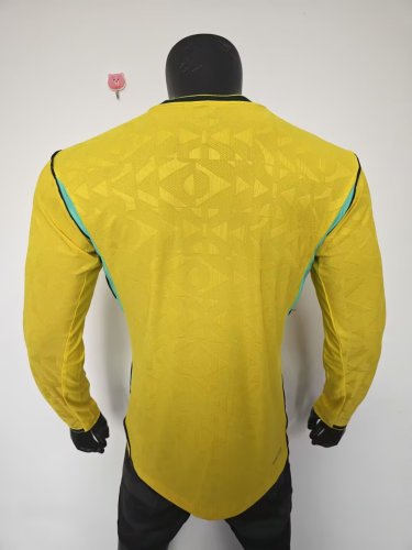 2026 Brazil Home Long Sleeve Player Version Soccer Jersey (长袖球员)