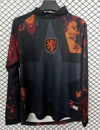 25-26 NetherIands GoalKeeper Long sleeves Fans Soccer Jersey