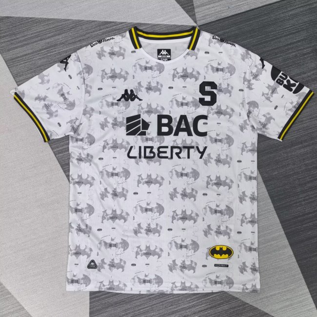 25-26 Deportivo Saprissa White Fans Soccer Jersey(蝙蝠侠)