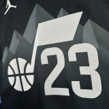 25-26 JAZZ MARKKANEN #23 Black Top Quality Hot Pressing NBA Jersey (Trapeze Edition) 飞人版
