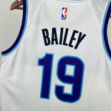 25-26 JAZZ BAILEY #19 White Top Quality Hot Pressing NBA Jersey