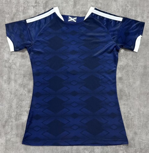 2026 World Cup Scotland Home Women Fans Soccer Jersey (女)