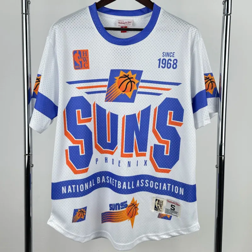 2026 SUNS White Retro High Quality Casual T-Shirt #MN