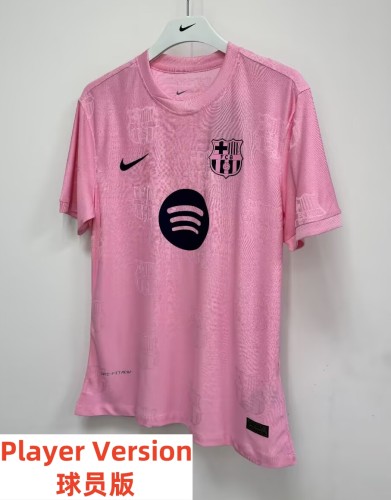 26-27 BAR Pink Special Edition Player Version Soccer Jersey