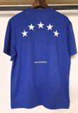 26-27 Brazil Bule High Quality Casual T-Shirt 蓝圆领