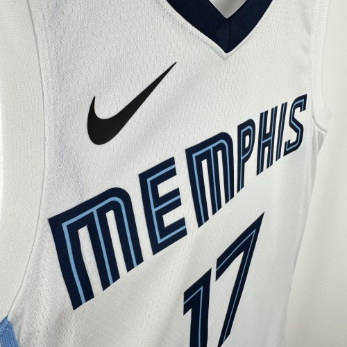 23-24 GRIZZLIES KAWAMURA #17 White Top Quality Hot Pressing NBA Jersey