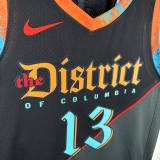 23-24 Wizards POOLE #13 Black City Edition Top Quality Hot Pressing NBA Jersey