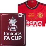 23-24 Man Utd Home FA CUP FINAL2024 Fans Soccer Jersey
