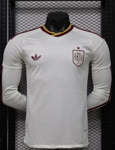 2026 World Cup Spain Away Long Sleeve Player Version Soccer Jersey*长袖球员