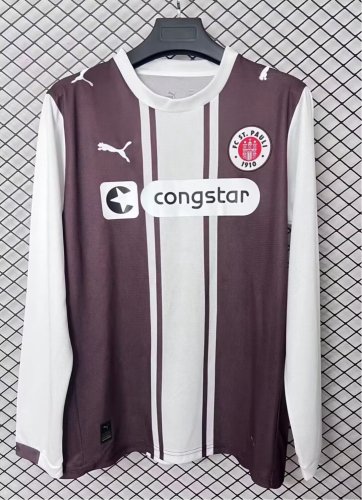 26-27 St. Pauli Special Edition Long Sleeve Fans Soccer Jersey（长袖）